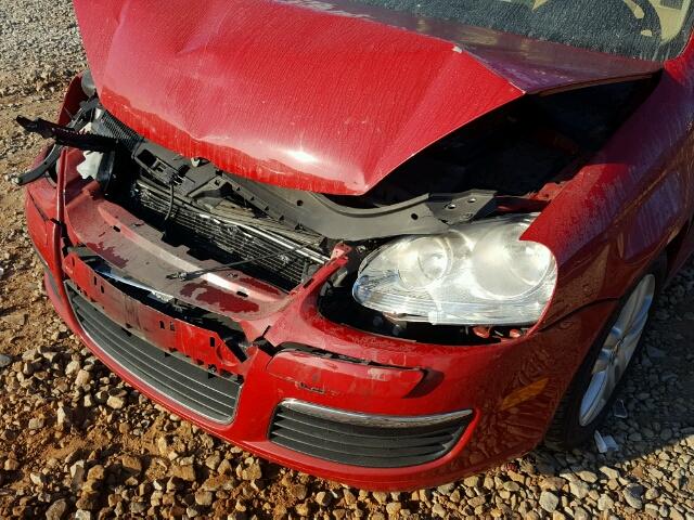 3VWRL71K69M147244 - 2009 VOLKSWAGEN JETTA TDI RED photo 9