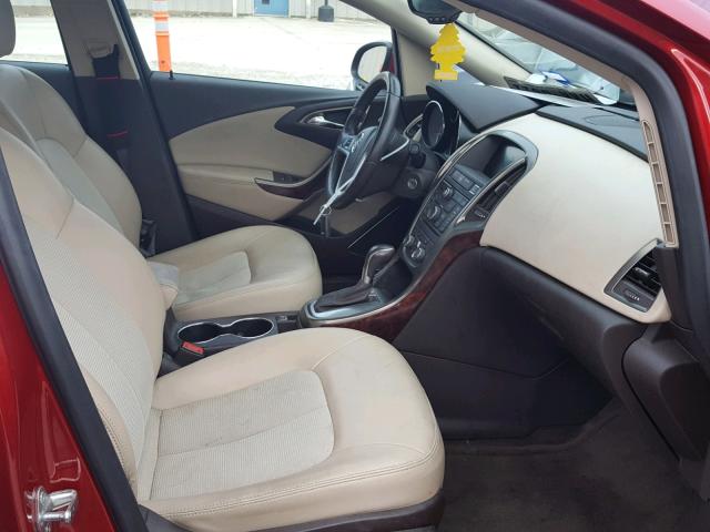 1G4PR5SK5D4123089 - 2013 BUICK VERANO CON RED photo 5