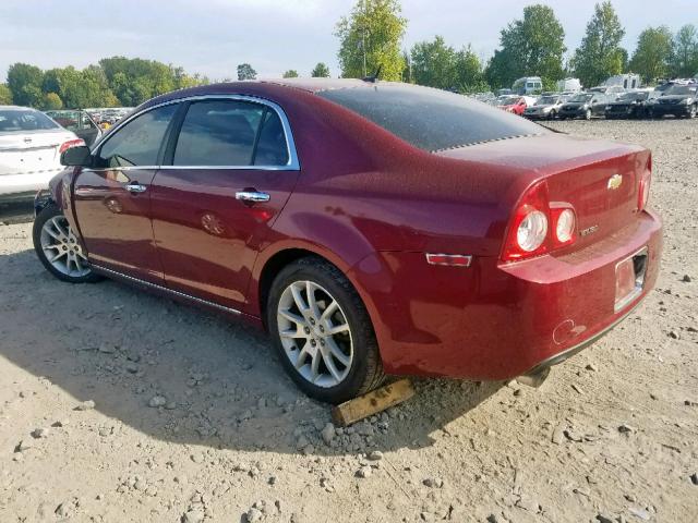 1G1ZK57729F130172 - 2009 CHEVROLET MALIBU LTZ მუქწითელი ფოტო 3