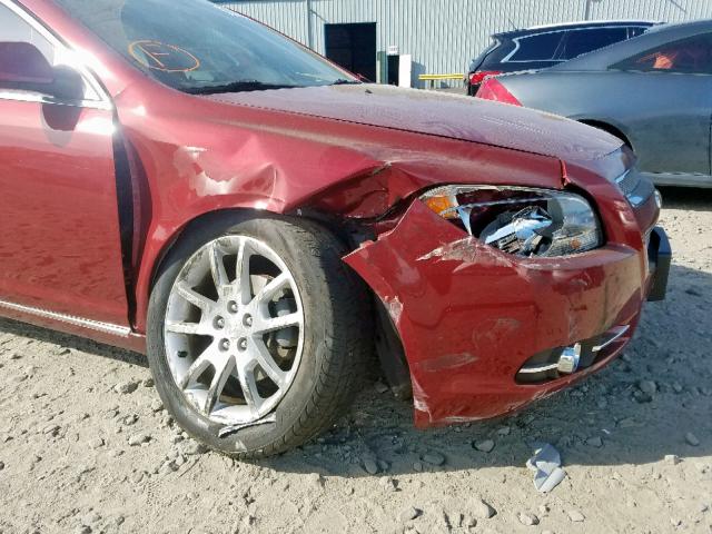 1G1ZK57729F130172 - 2009 CHEVROLET MALIBU LTZ მუქწითელი ფოტო 9