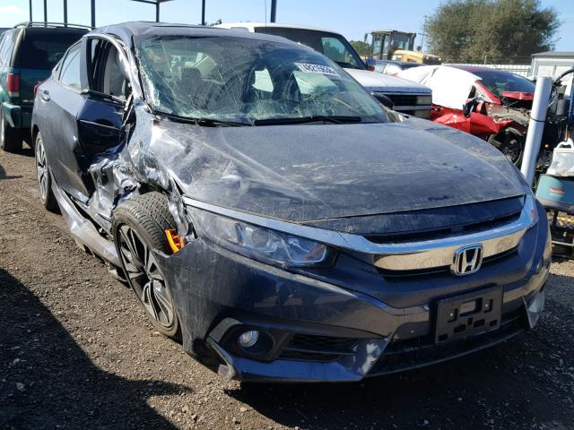 19XFC1F71HE210296 - 2017 HONDA CIVIC EXL BLUE photo 1