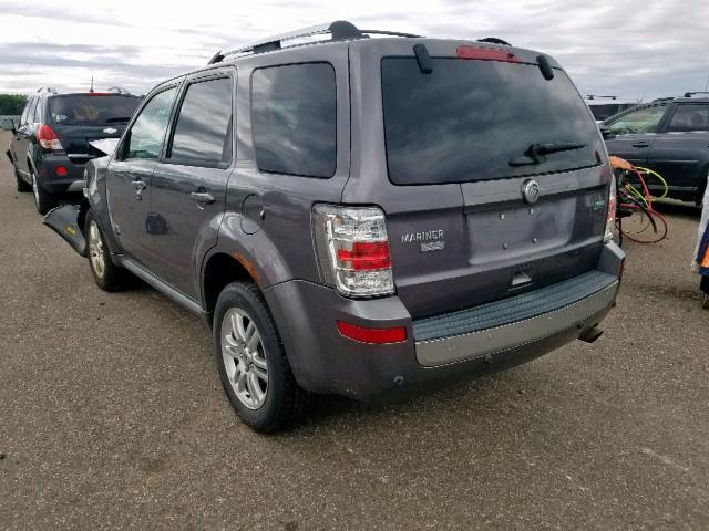 4M2CN9HG4AKJ03071 - 2010 MERCURY MARINER PR GRAY photo 3