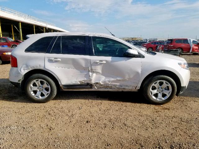 2FMDK3JC8DBE03875 - 2013 FORD EDGE SEL WHITE photo 9