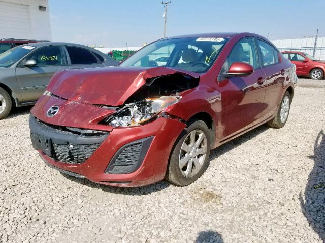 JM1BL1SF4A1296482 - 2010 MAZDA 3 I RED photo 2