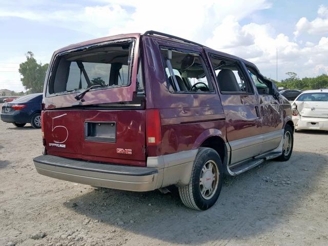 1GKEL19XX3B516267 - 2003 GMC SAFARI XT BURGUNDY photo 4