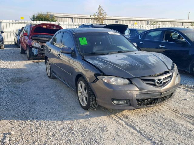 JM1BK323081784570 - 2008 MAZDA 3 S GRAY photo 1