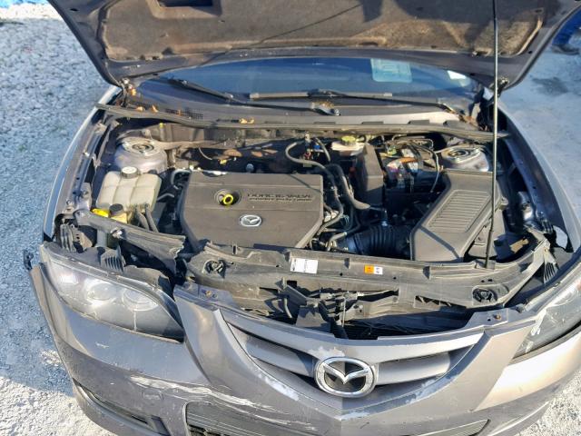 JM1BK323081784570 - 2008 MAZDA 3 S GRAY photo 7