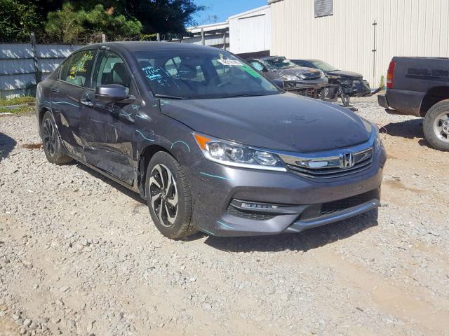 1HGCR2F96HA121594 - 2017 HONDA ACCORD EXL GRAY photo 1