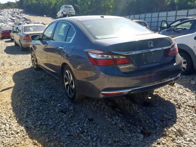 1HGCR2F96HA121594 - 2017 HONDA ACCORD EXL GRAY photo 3