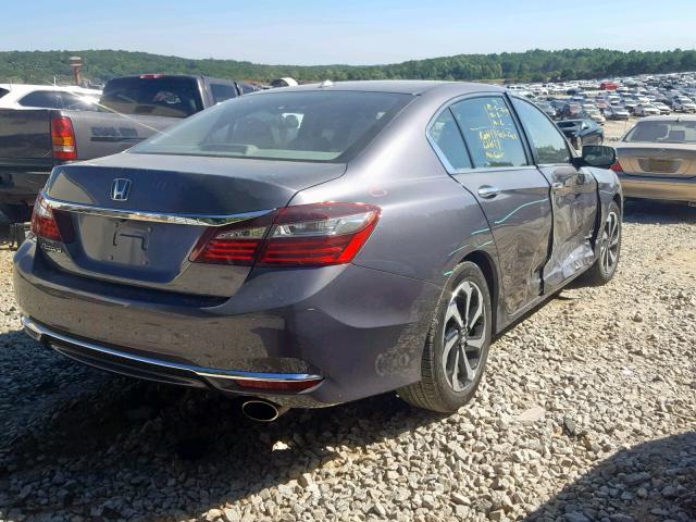 1HGCR2F96HA121594 - 2017 HONDA ACCORD EXL GRAY photo 4