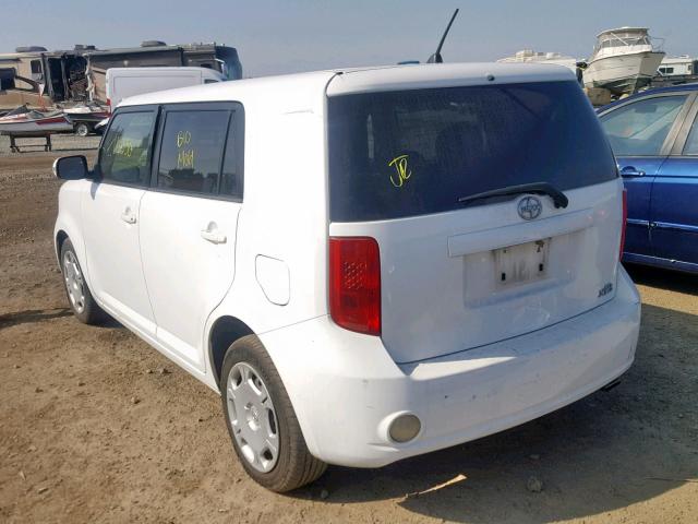 JTLKE50E481056889 - 2008 TOYOTA SCION XB 白色 照片 3