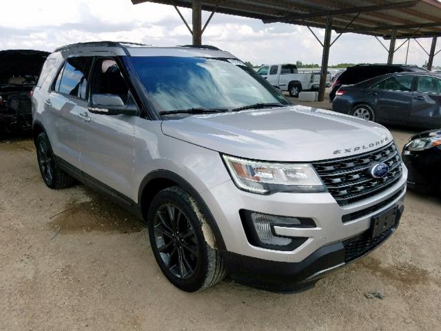 1FM5K8D85HGA32181 - 2017 FORD EXPLORER X SILVER photo 1