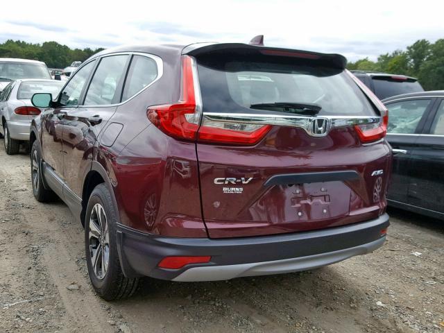 2HKRW6H31JH229864 - 2018 HONDA CR-V LX RED photo 3