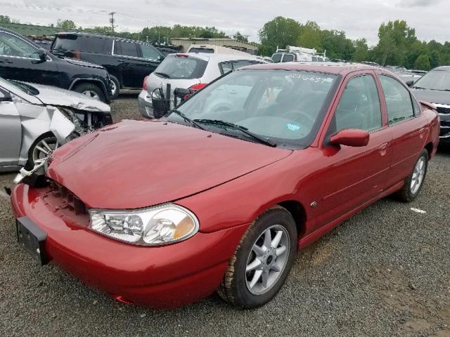 1FAFP66L0WK312140 - 1998 FORD CONTOUR LX RED photo 2