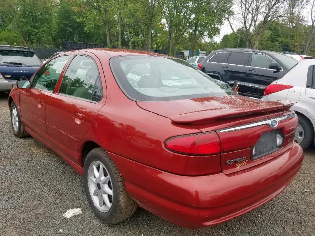 1FAFP66L0WK312140 - 1998 FORD CONTOUR LX RED photo 3