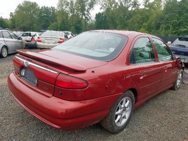 1FAFP66L0WK312140 - 1998 FORD CONTOUR LX RED photo 4