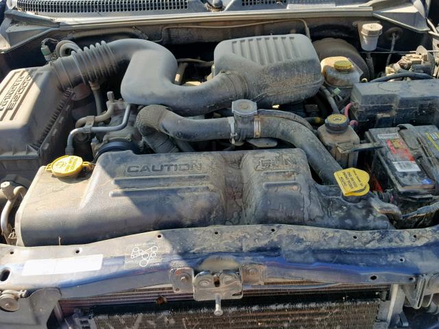 1B7FL22P91S188790 - 2001 DODGE DAKOTA BLUE photo 7