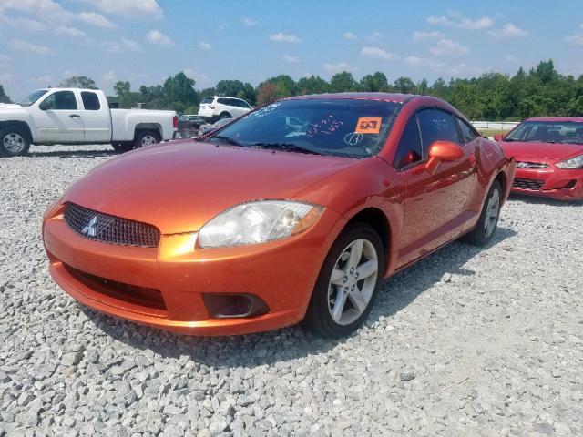 4A3AK24F79E042896 - 2009 MITSUBISHI ECLIPSE GS ORANGE photo 2