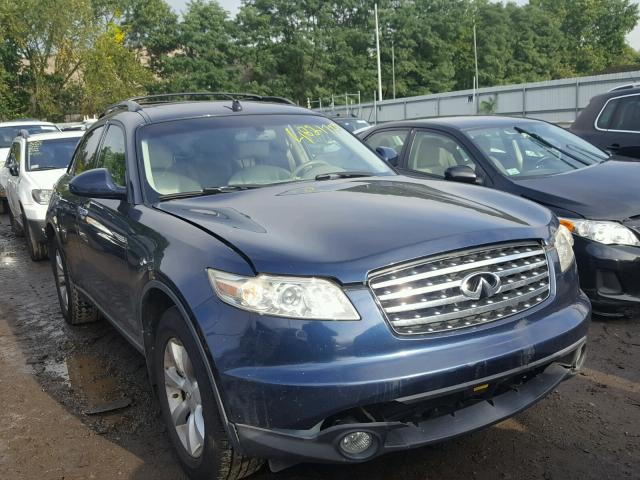 JNRAS08W65X206963 - 2005 INFINITI FX35 BLUE photo 1