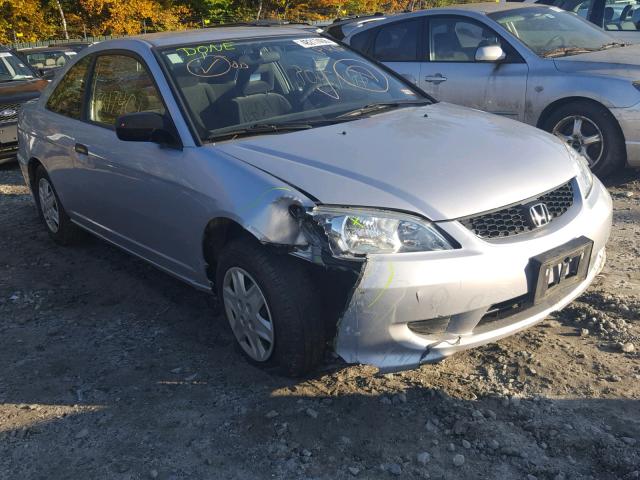 1HGEM21165L077623 - 2005 HONDA CIVIC DX V SILVER photo 1