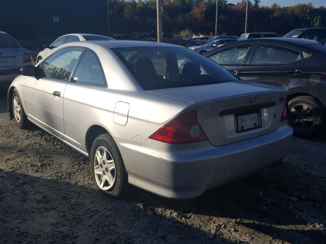 1HGEM21165L077623 - 2005 HONDA CIVIC DX V SILVER photo 3