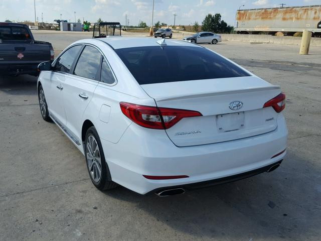 5NPE34AF5GH428814 - 2016 HYUNDAI SONATA SPO WHITE photo 3