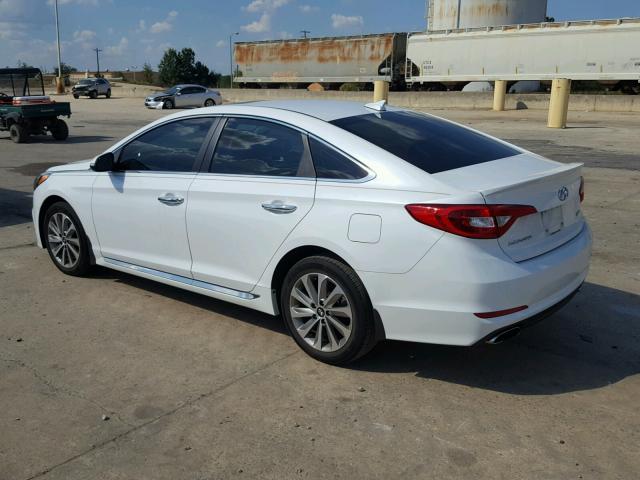 5NPE34AF5GH428814 - 2016 HYUNDAI SONATA SPO WHITE photo 9