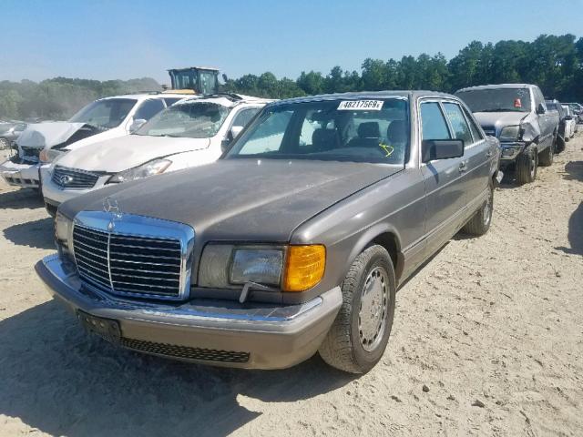 WDBCA35E7MA602229 - 1991 MERCEDES-BENZ 420 SEL GRAY photo 2