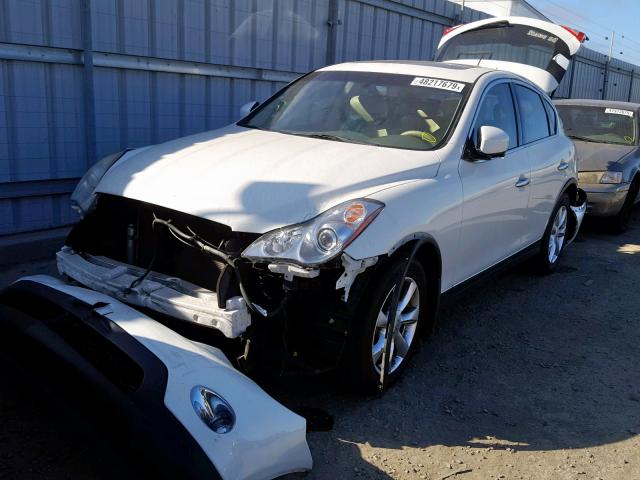 JN1AJ0HPXAM703105 - 2010 INFINITI EX35 BASE WHITE photo 2