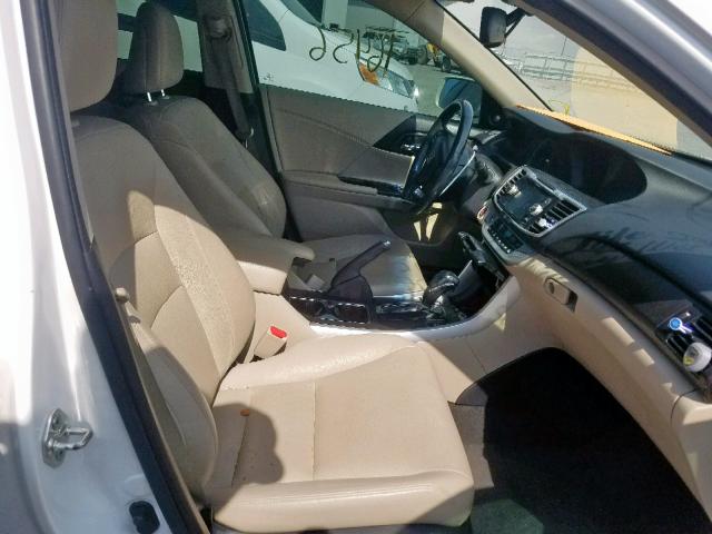 1HGCR2F88DA258330 - 2013 HONDA ACCORD EXL WHITE photo 5