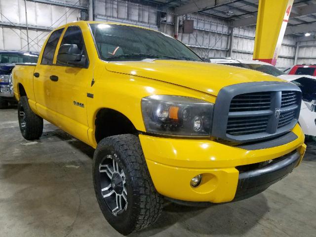 1D7HU18258S501233 - 2008 DODGE RAM 1500 S YELLOW photo 1