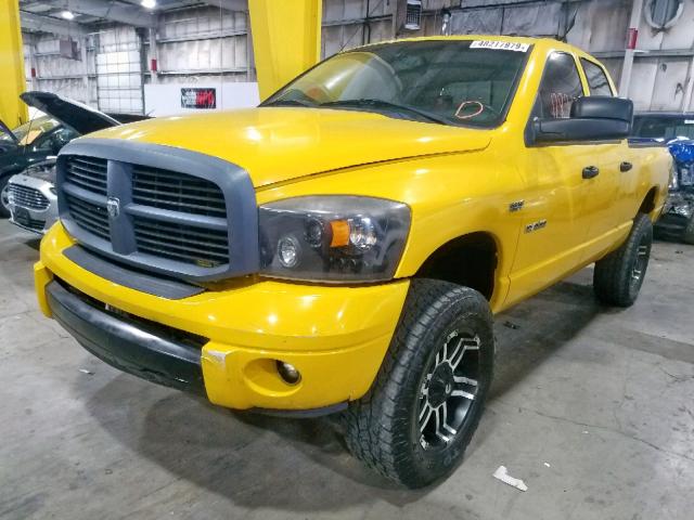 1D7HU18258S501233 - 2008 DODGE RAM 1500 S YELLOW photo 2