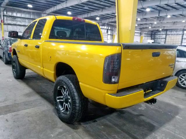 1D7HU18258S501233 - 2008 DODGE RAM 1500 S YELLOW photo 3