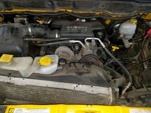 1D7HU18258S501233 - 2008 DODGE RAM 1500 S YELLOW photo 7