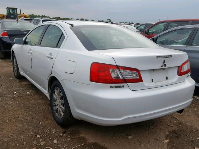 4A32B2FF5CE006052 - 2012 MITSUBISHI GALANT FE WHITE photo 3