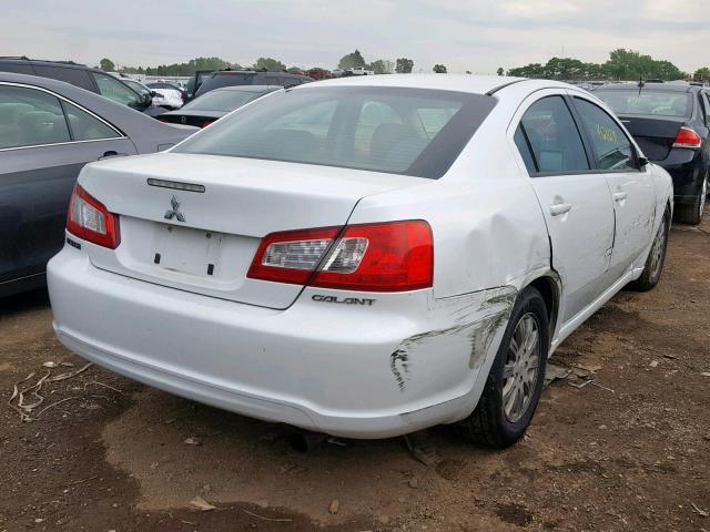 4A32B2FF5CE006052 - 2012 MITSUBISHI GALANT FE WHITE photo 4