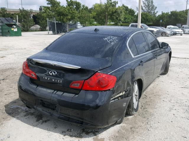 JN1DV6AP1BM604432 - 2011 INFINITI G25 BASE BLACK photo 4