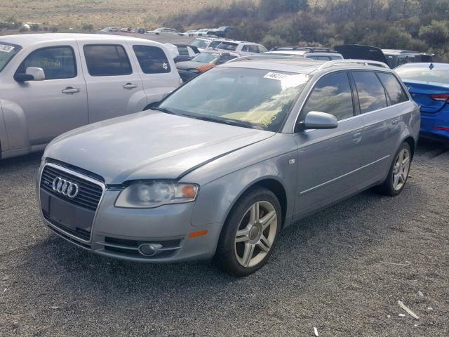 WAUKF78EX7A104898 - 2007 AUDI A4 2.0T AV GRAY photo 2