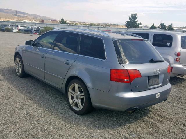 WAUKF78EX7A104898 - 2007 AUDI A4 2.0T AV GRAY photo 3