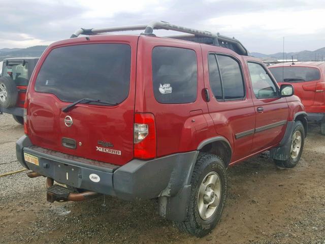 5N1ED28TX3C684817 - 2003 NISSAN XTERRA XE RED photo 4