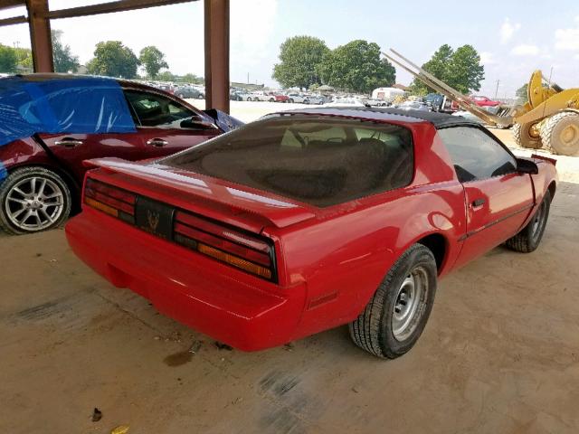 1G2FS23T4ML248184 - 1991 PONTIAC FIREBIRD RED photo 4