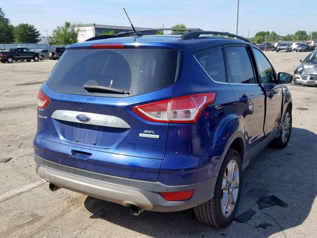 1FMCU0HX3DUC80414 - 2013 FORD ESCAPE SEL BLUE photo 4