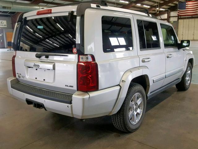 1J8HG68297C635565 - 2007 JEEP COMMANDER SILVER photo 4