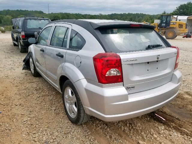 1B3HB48B38D503926 - 2008 DODGE CALIBER SX SILVER photo 3