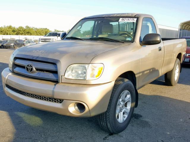 5TBJU32165S455111 - 2005 TOYOTA TUNDRA GOLD photo 2