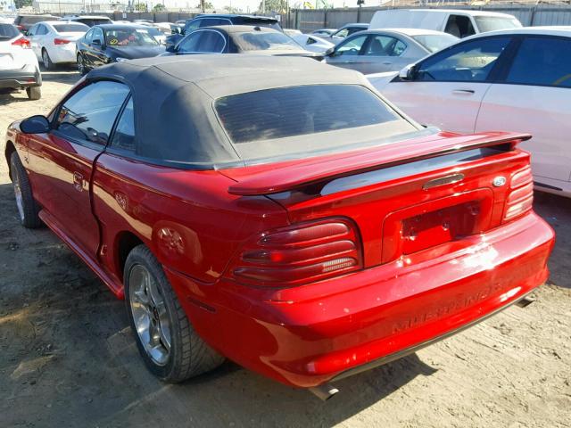 1FALP45T1SF153740 - 1995 FORD MUSTANG GT RED photo 3