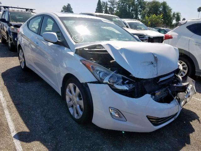 5NPDH4AE5DH183545 - 2013 HYUNDAI ELANTRA GL WHITE photo 1