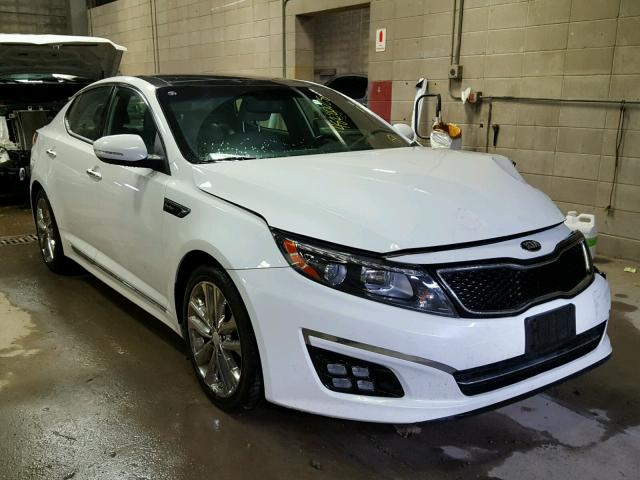 5XXGR4A6XFG377330 - 2015 KIA OPTIMA SX WHITE photo 1