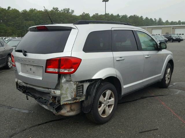 3D4PG4FB8BT535984 - 2011 DODGE JOURNEY EX SILVER photo 4