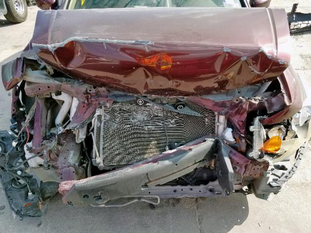 1HGCP26829A174906 - 2009 HONDA ACCORD EXL MAROON photo 7